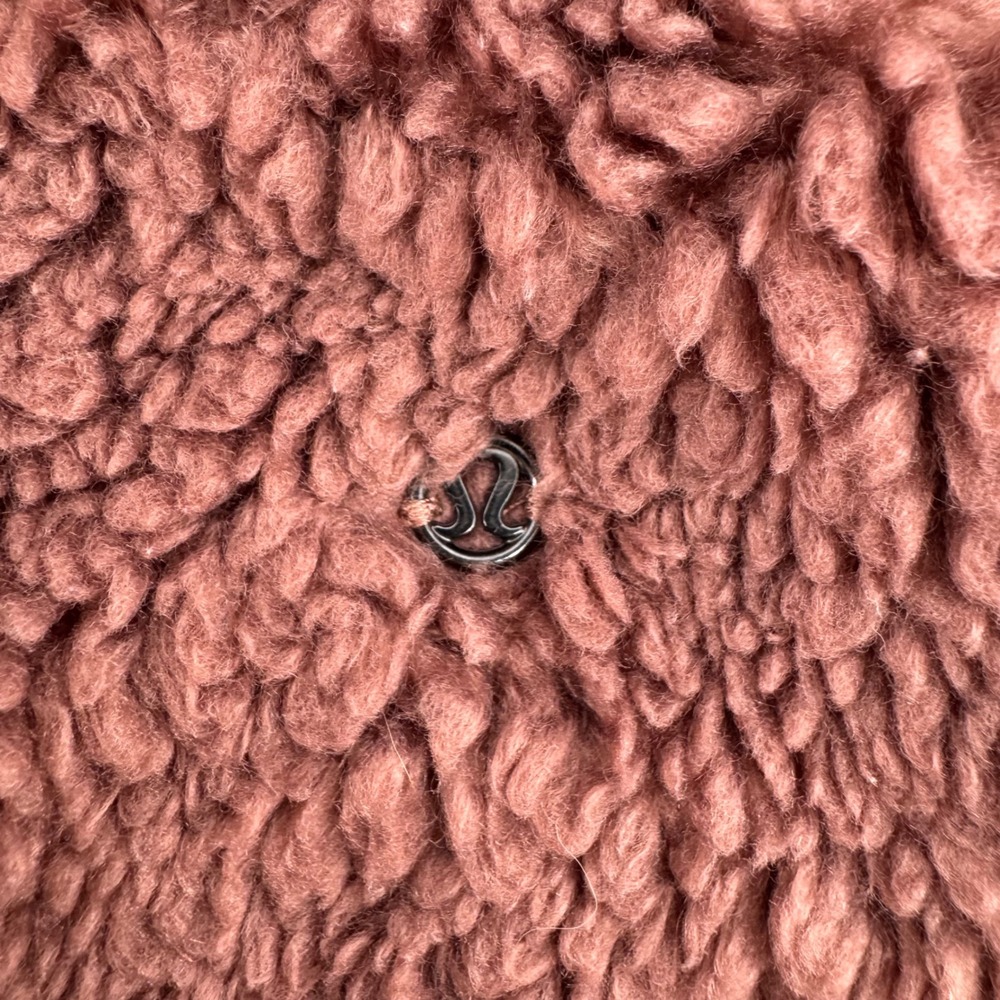 Lululemon Oh So Sherpa Pullover Women 4 Dusty Rose Funnel Neck Fleece LW3FIBS - Picture 8 of 8